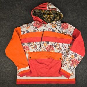 Banana Republic x Prep Curry Mens Floral Hooded Sweatshirt Oversized Size XL